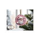 Shop For Pink African American Faux 3D Santa Sign - Wreath Enhancement at Michelle's aDOORable Creations