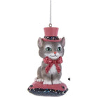Shop For Pink and Pewter Dog or Cat On Pillow Ornament at Michelle's aDOORable Creations