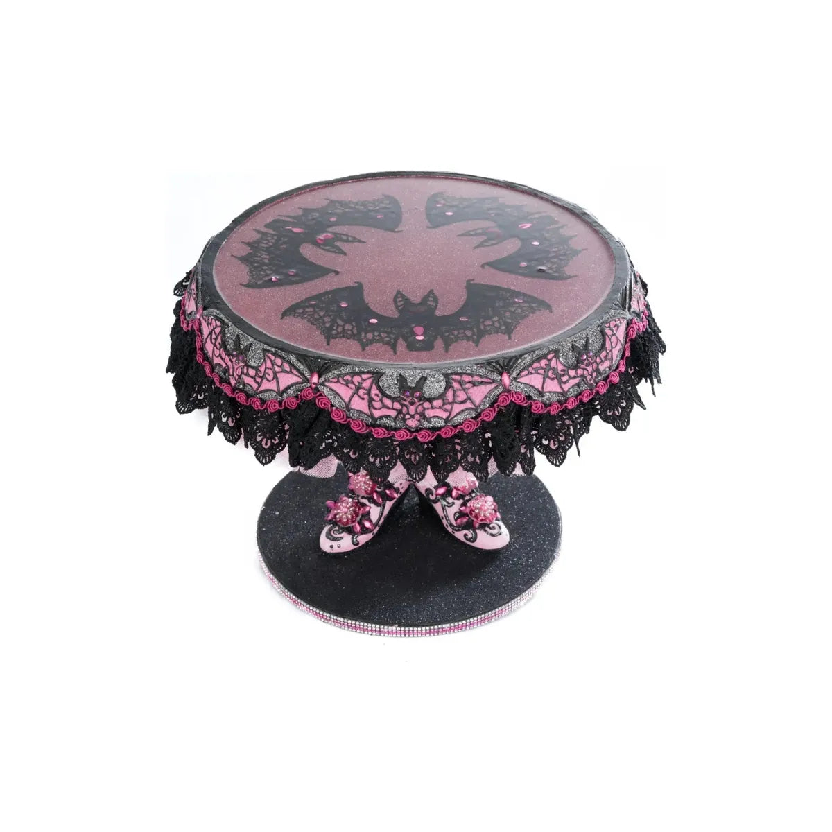 Shop For Pink Panic Possession Witch Boots Cake Plate at Michelle's aDOORable Creations