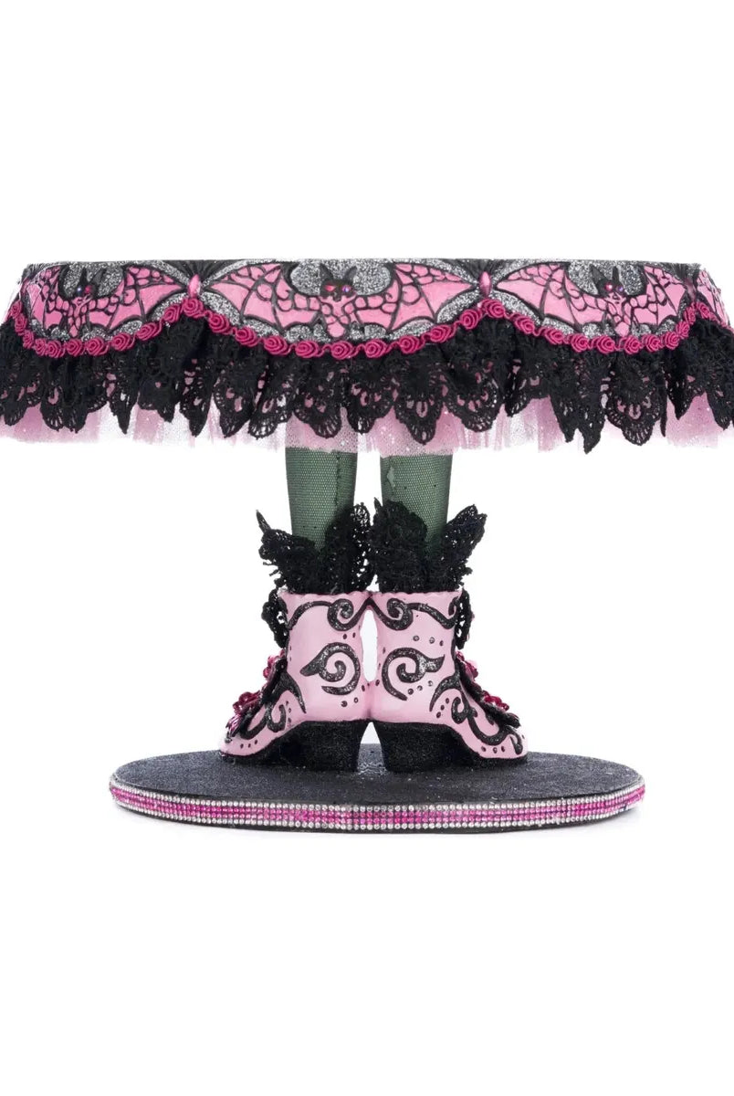 Shop For Pink Panic Possession Witch Boots Cake Plate at Michelle's aDOORable Creations