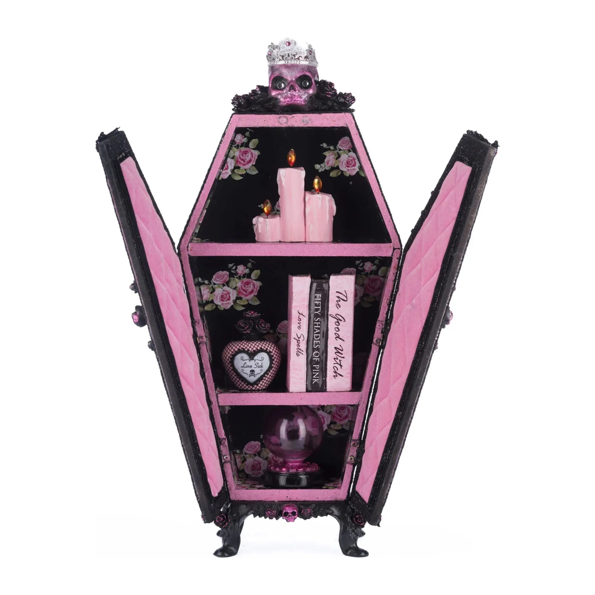 Shop For Pink Passion Coffin Cabinet Menagerie at Michelle's aDOORable Creations