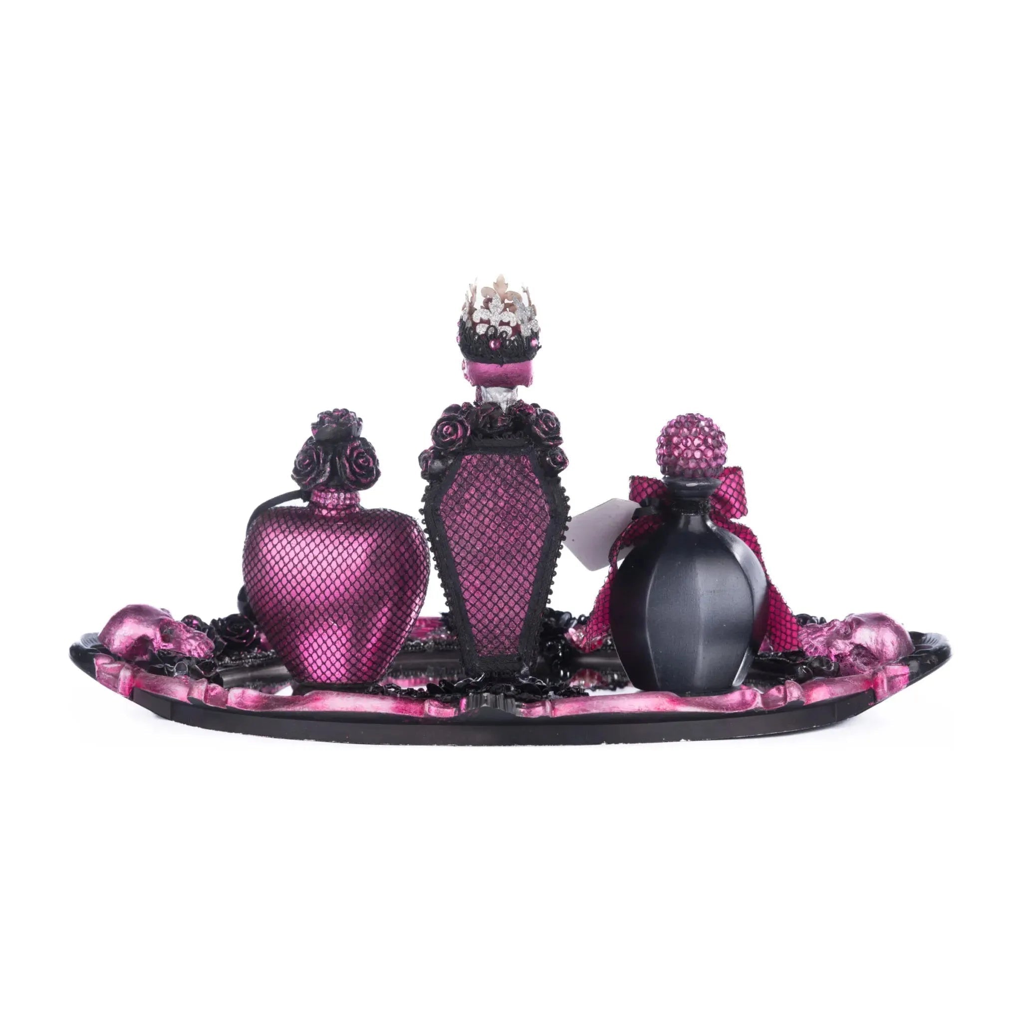 Shop For Pink Passion Vanity Tray with Bottles Set at Michelle's aDOORable Creations
