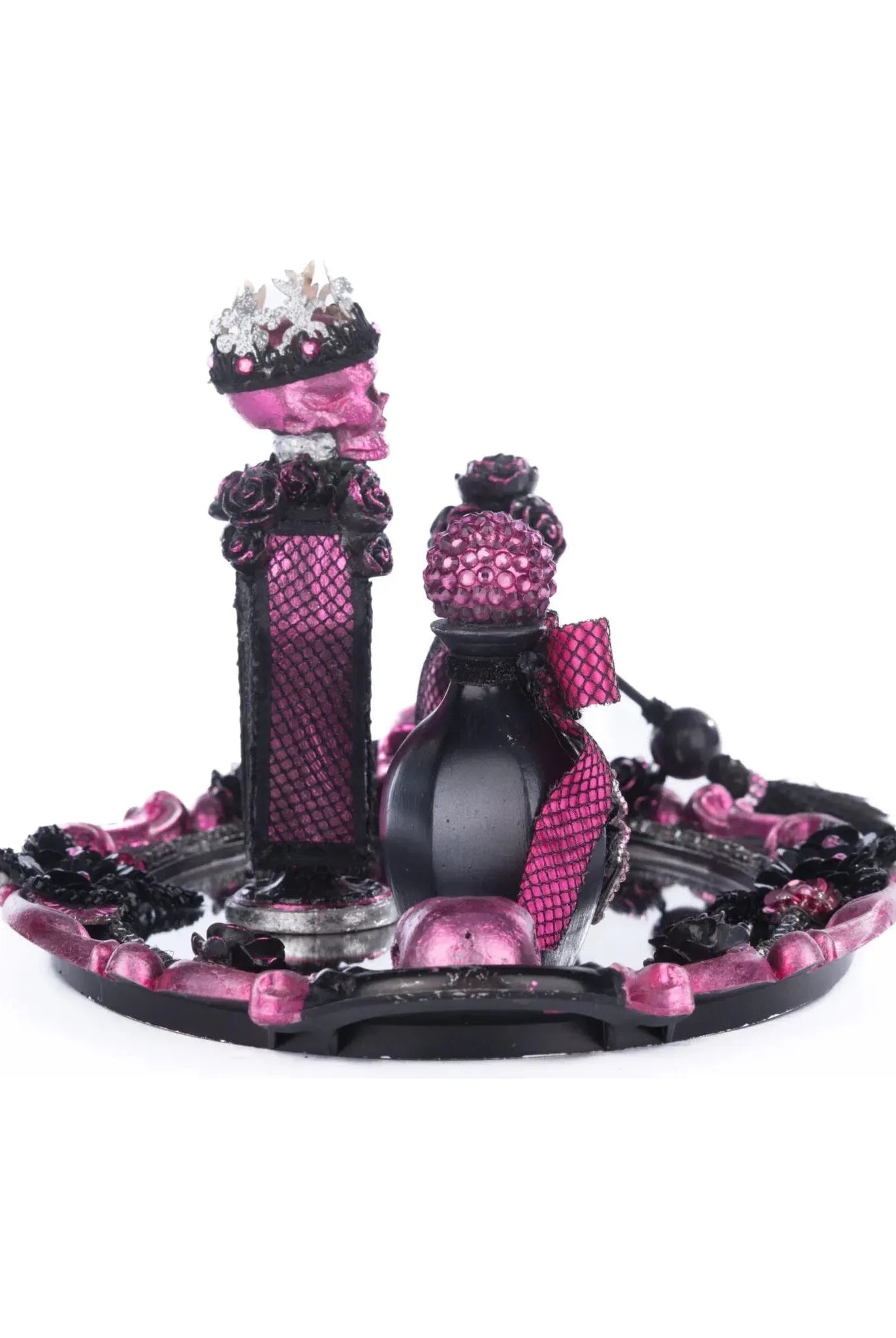 Shop For Pink Passion Vanity Tray with Bottles Set at Michelle's aDOORable Creations
