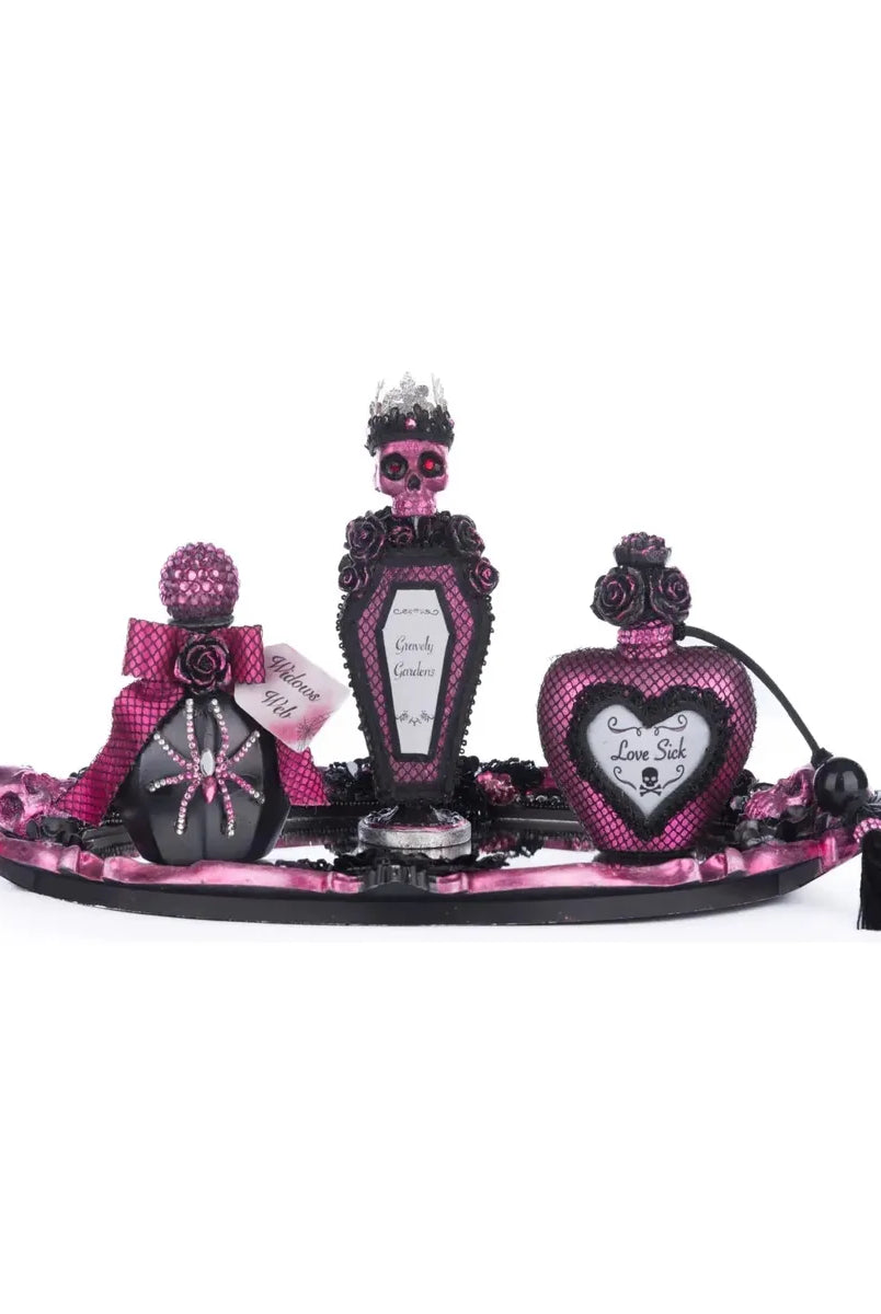 Shop For Pink Passion Vanity Tray with Bottles Set at Michelle's aDOORable Creations