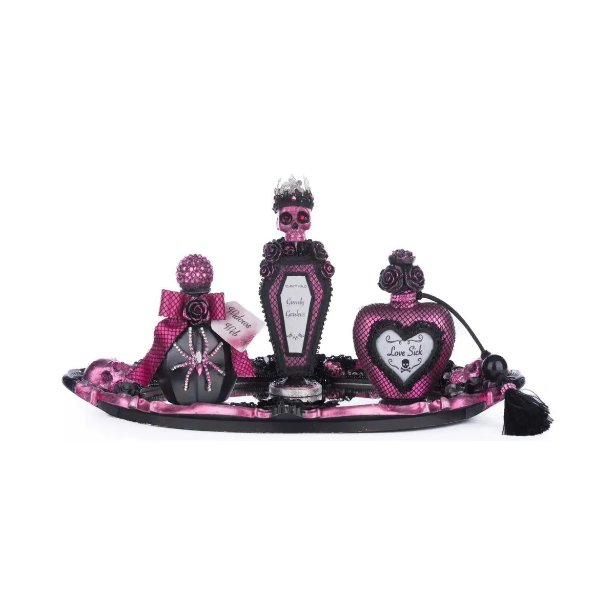 Shop For Pink Passion Vanity Tray with Bottles Set at Michelle's aDOORable Creations