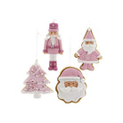 Shop For Pink White Holiday Ornaments at Michelle's aDOORable Creations