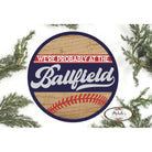 Shop For Probably at The Ballfield Baseball Sign - Wreath Enhancement at Michelle's aDOORable Creations