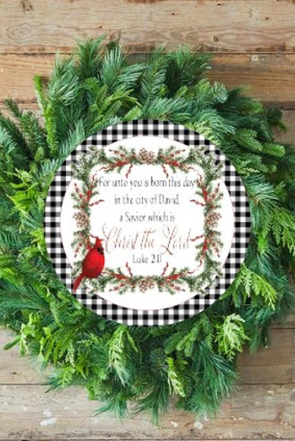 Red Cardinal Christ The Lord Round Sign