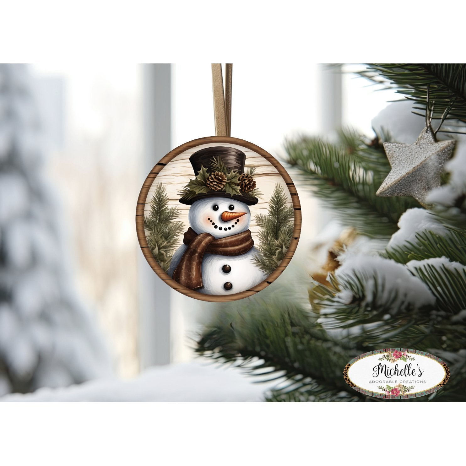 Shop For Rustic Wood Snowman Sign - Wreath Enhancement at Michelle's aDOORable Creations