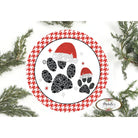Shop For Santa Hat Paws Round Sign - Wreath Enhancement at Michelle's aDOORable Creations
