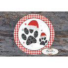 Shop For Santa Hat Paws Round Sign - Wreath Enhancement at Michelle's aDOORable Creations