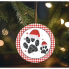 Shop For Santa Hat Paws Round Sign - Wreath Enhancement at Michelle's aDOORable Creations