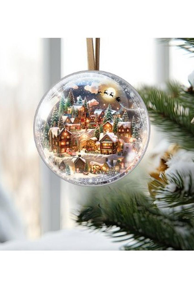 Shop For Snowglobe Sleigh Round Sign - Wreath Enhancement at Michelle's aDOORable Creations