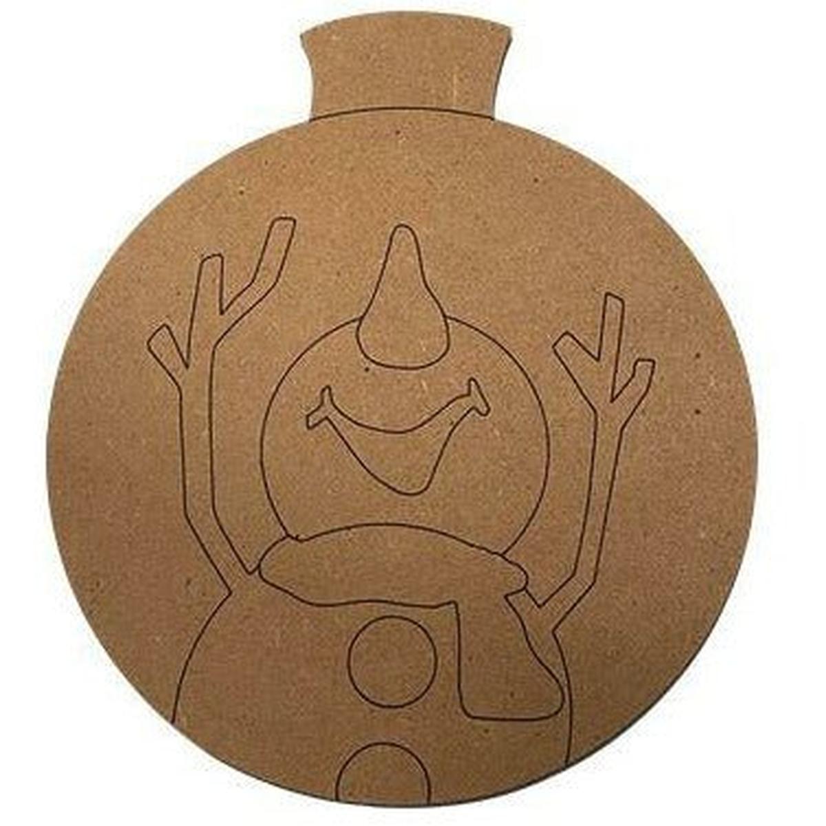 Shop For Snowman Ornament Door Hanger Unfinished Wood Cutout at Michelle's aDOORable Creations