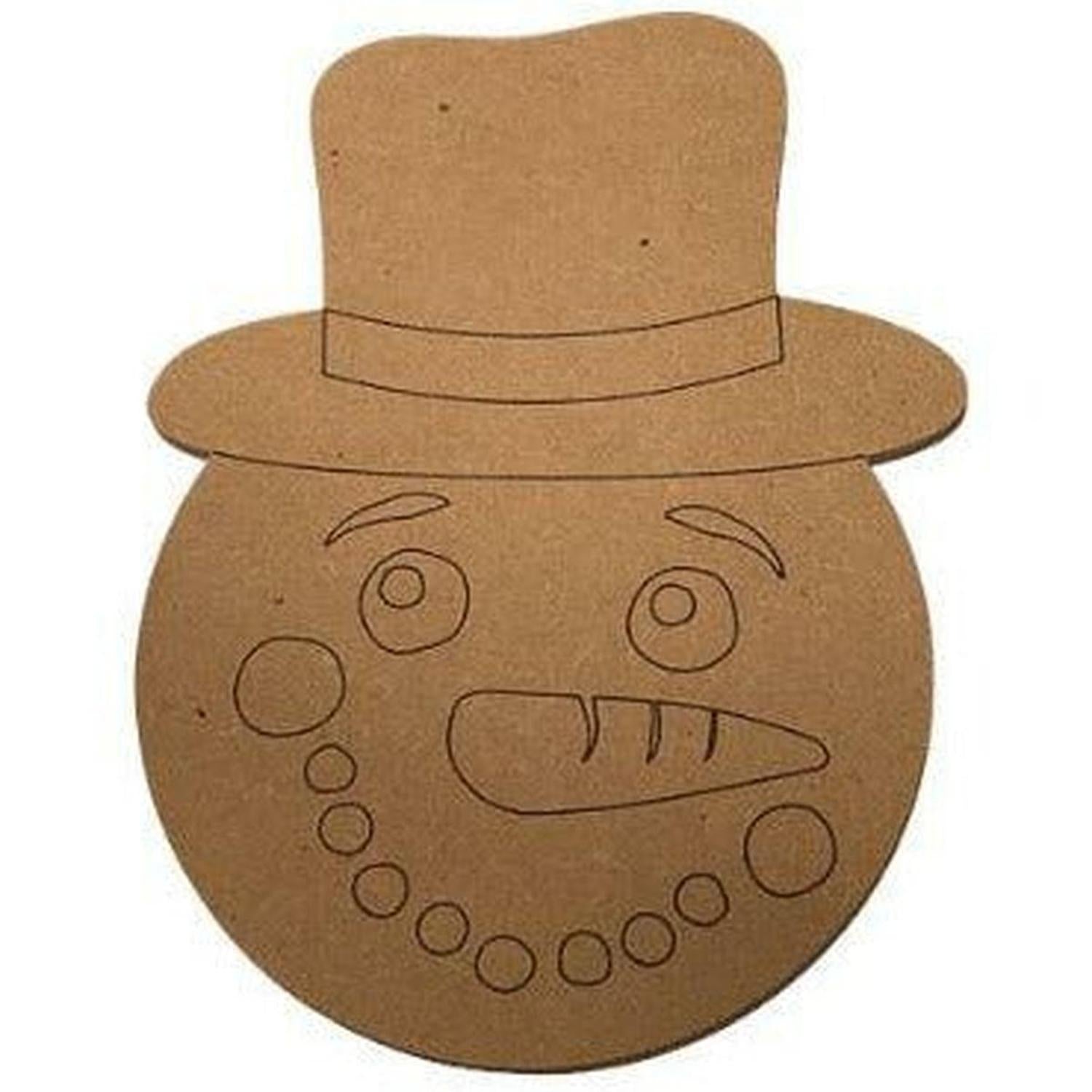 Shop For Snowman with Hat Door Hanger Unfinished Wood Cutout at Michelle's aDOORable Creations