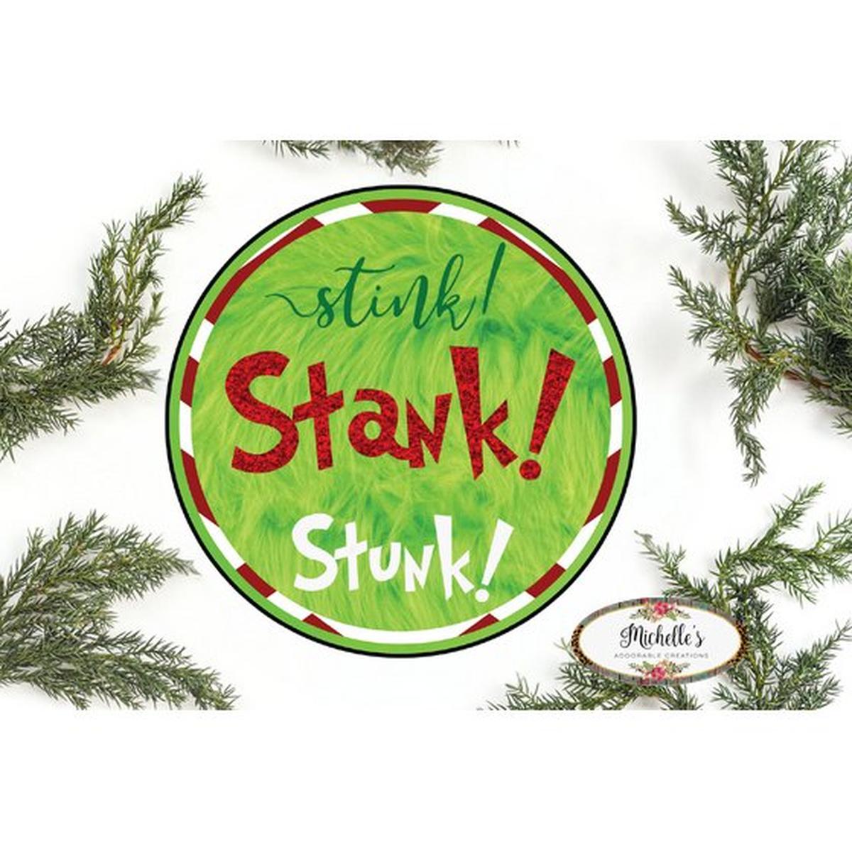 Shop For Stink Stank Stunk Christmas Sign - Wreath Enhancement at Michelle's aDOORable Creations