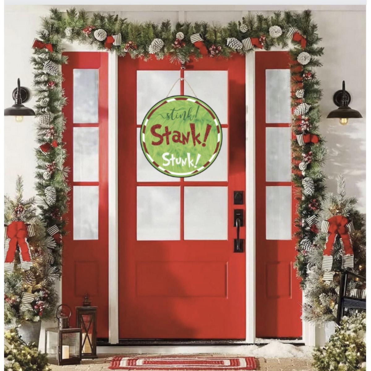 Shop For Stink Stank Stunk Christmas Sign - Wreath Enhancement at Michelle's aDOORable Creations