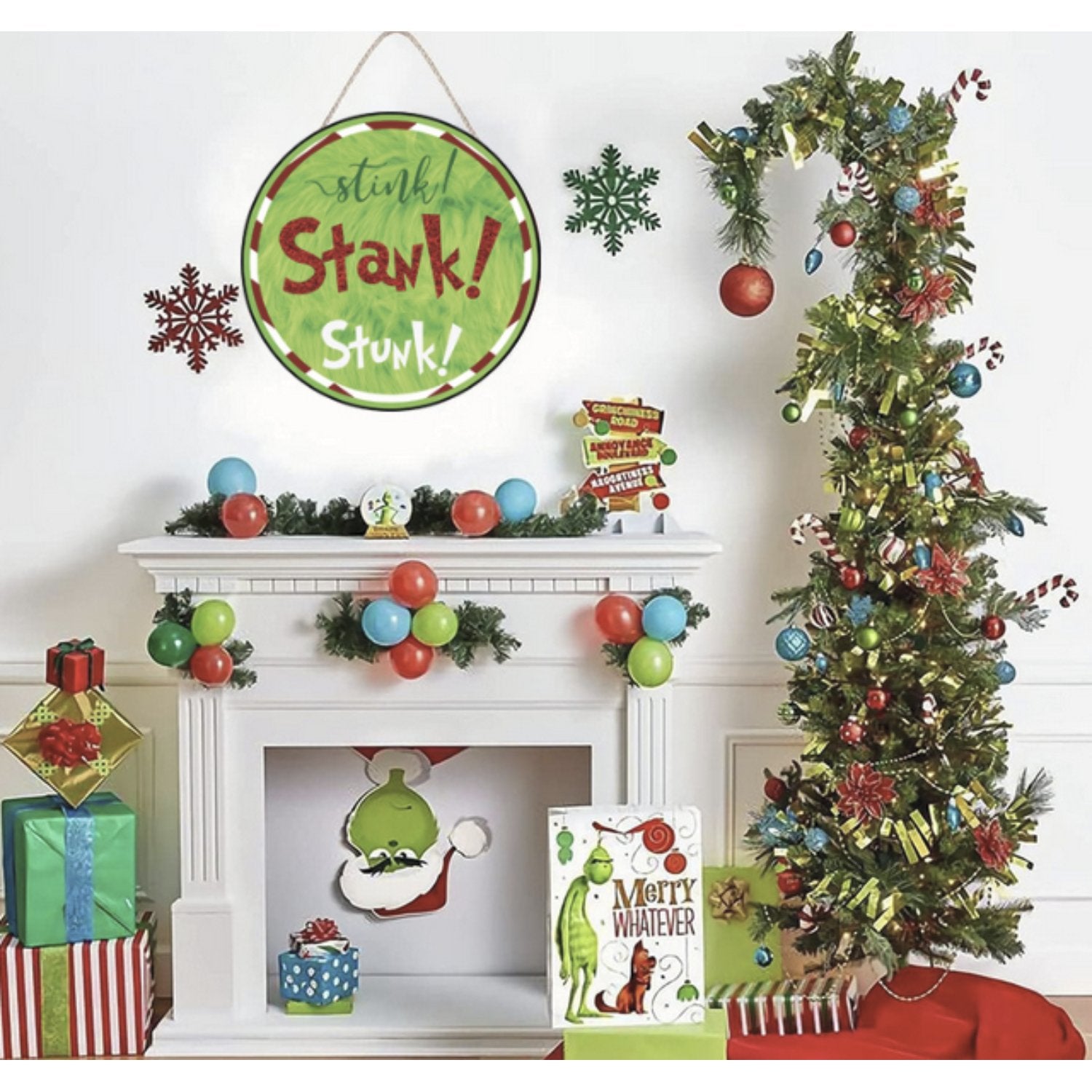 Shop For Stink Stank Stunk Christmas Sign - Wreath Enhancement at Michelle's aDOORable Creations
