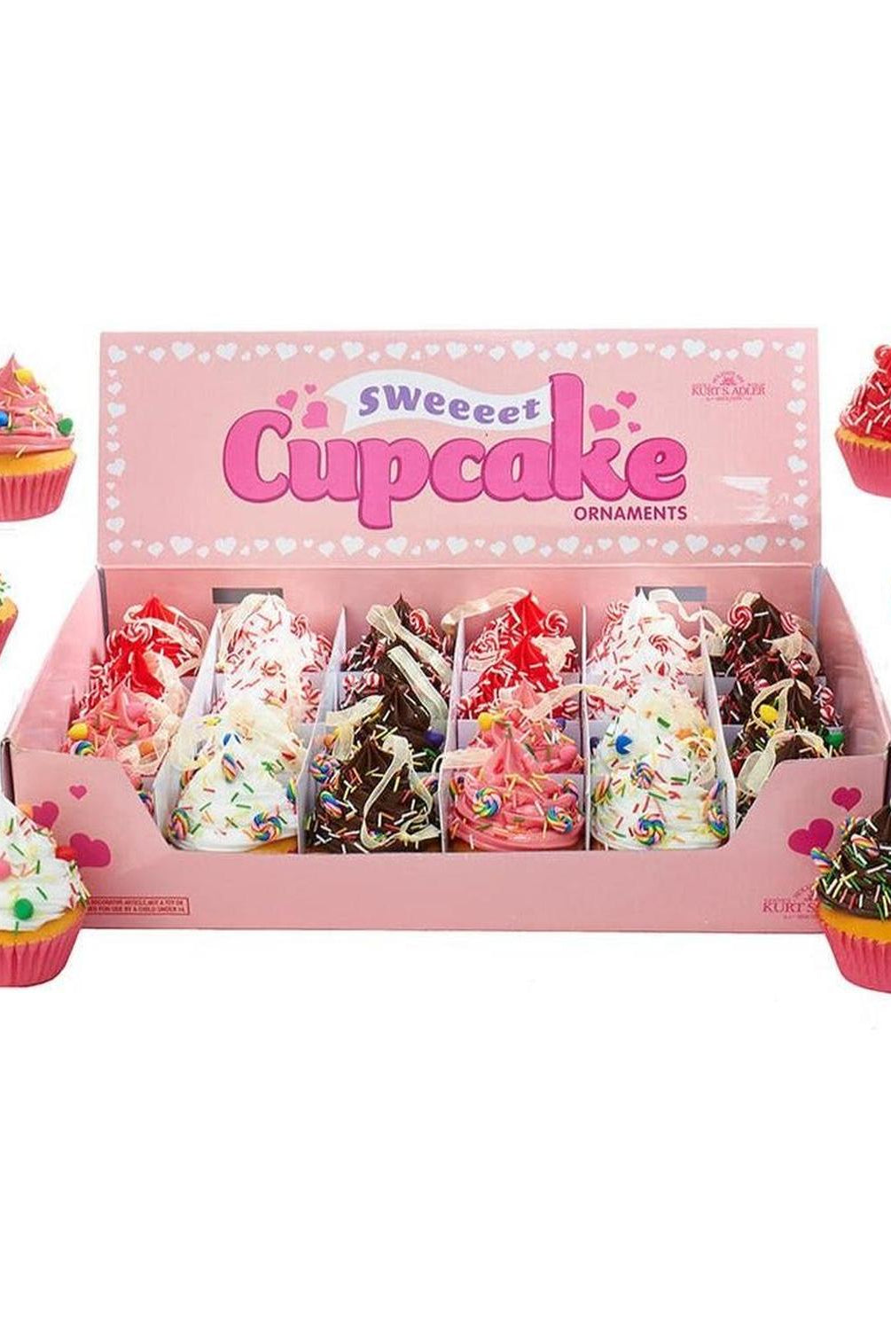 Sweet Cupcake With Candy Ornaments