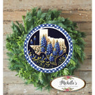 Shop For Texas Bluebonnets Round Sign at Michelle's aDOORable Creations