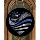 Shop For Thin Blue Line Heart Support Sign at Michelle's aDOORable Creations