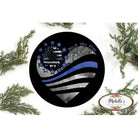 Shop For Thin Blue Line Heart Support Sign at Michelle's aDOORable Creations
