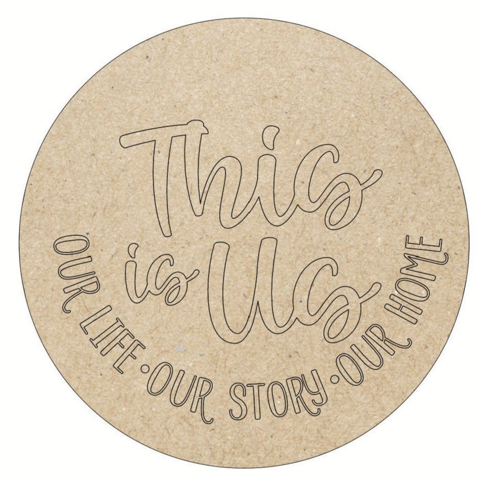 Shop For This is Us Unfinished Wood Blank Door Hanger at Michelle's aDOORable Creations