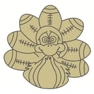 Shop For Turkey Football Feathers with Paintlines Wood Cut Out at Michelle's aDOORable Creations