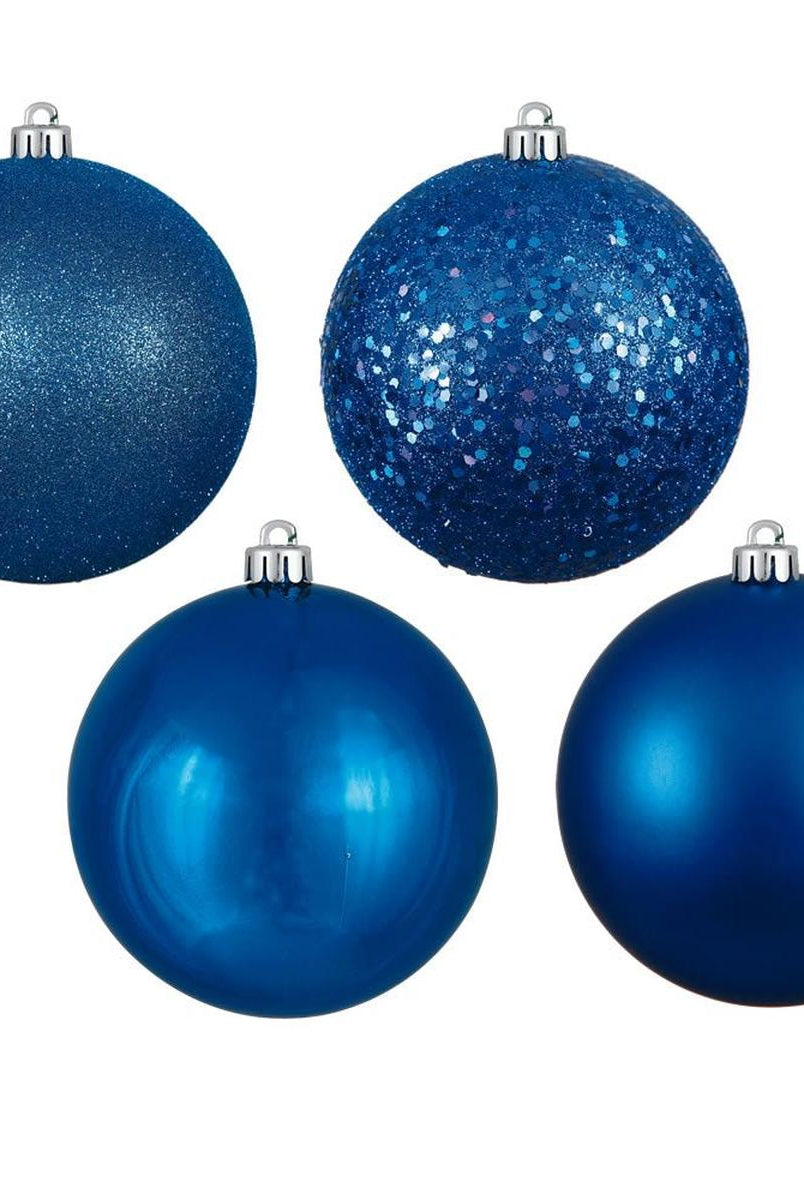 Shop For Blue Christmas Ball Ornament Assortment (Set of 20) at Michelle's aDOORable Creations