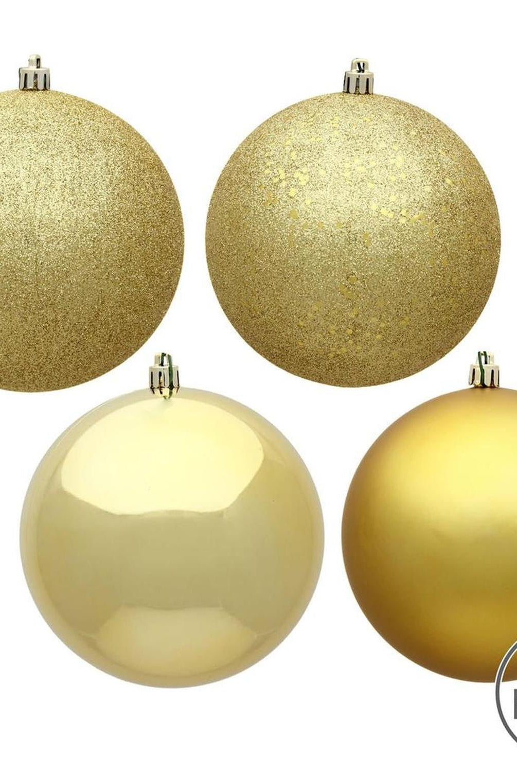 Gold 4-Finish Ball Ornament Assortment (Set of 20)