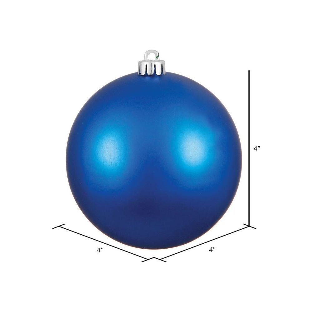 Shop For Blue Matte Ball Christmas Tree Ornament (6 pack) at Michelle's aDOORable Creations