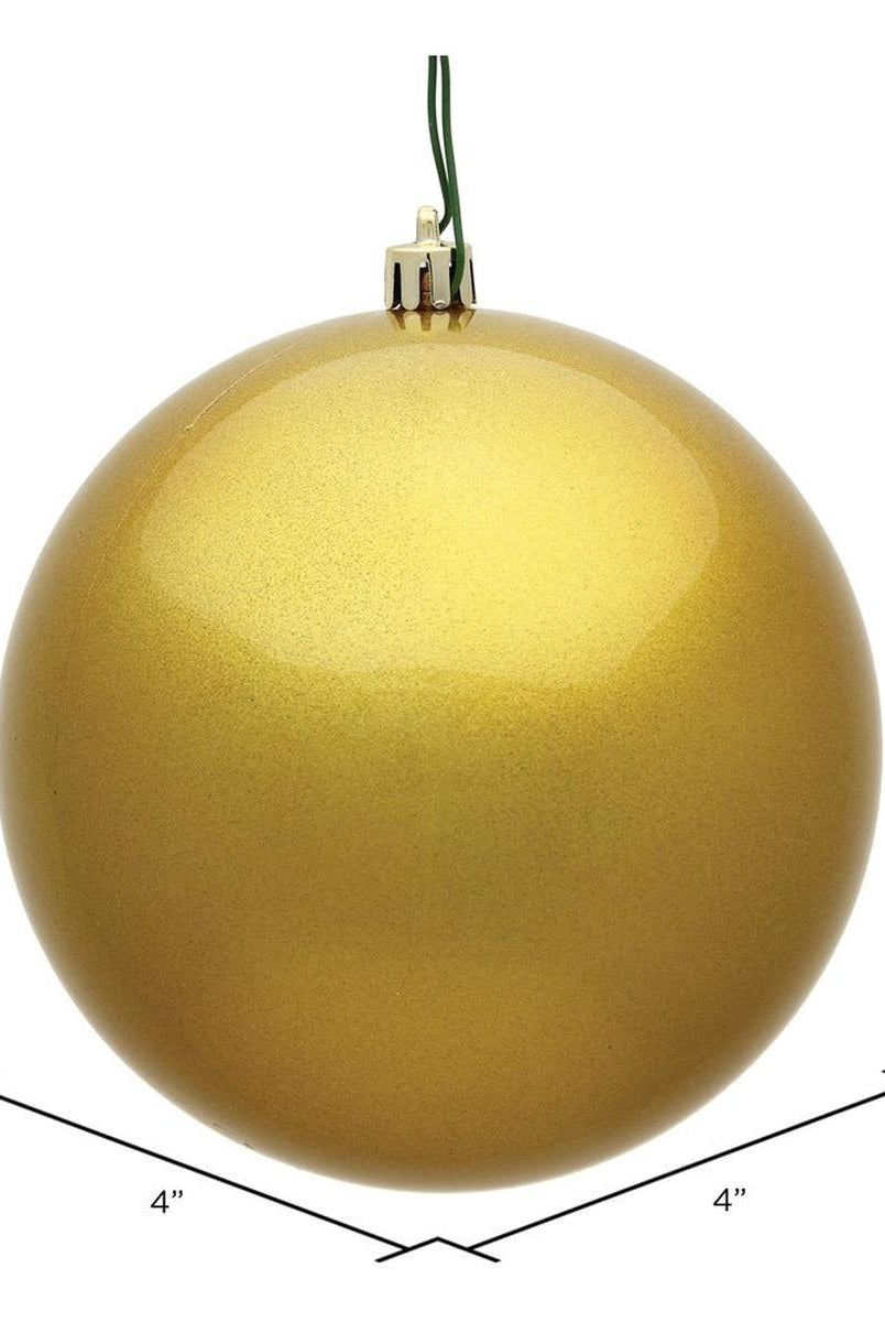 Shop For Gold Candy Ball Christmas Ornaments (6 pack) at Michelle's aDOORable Creations