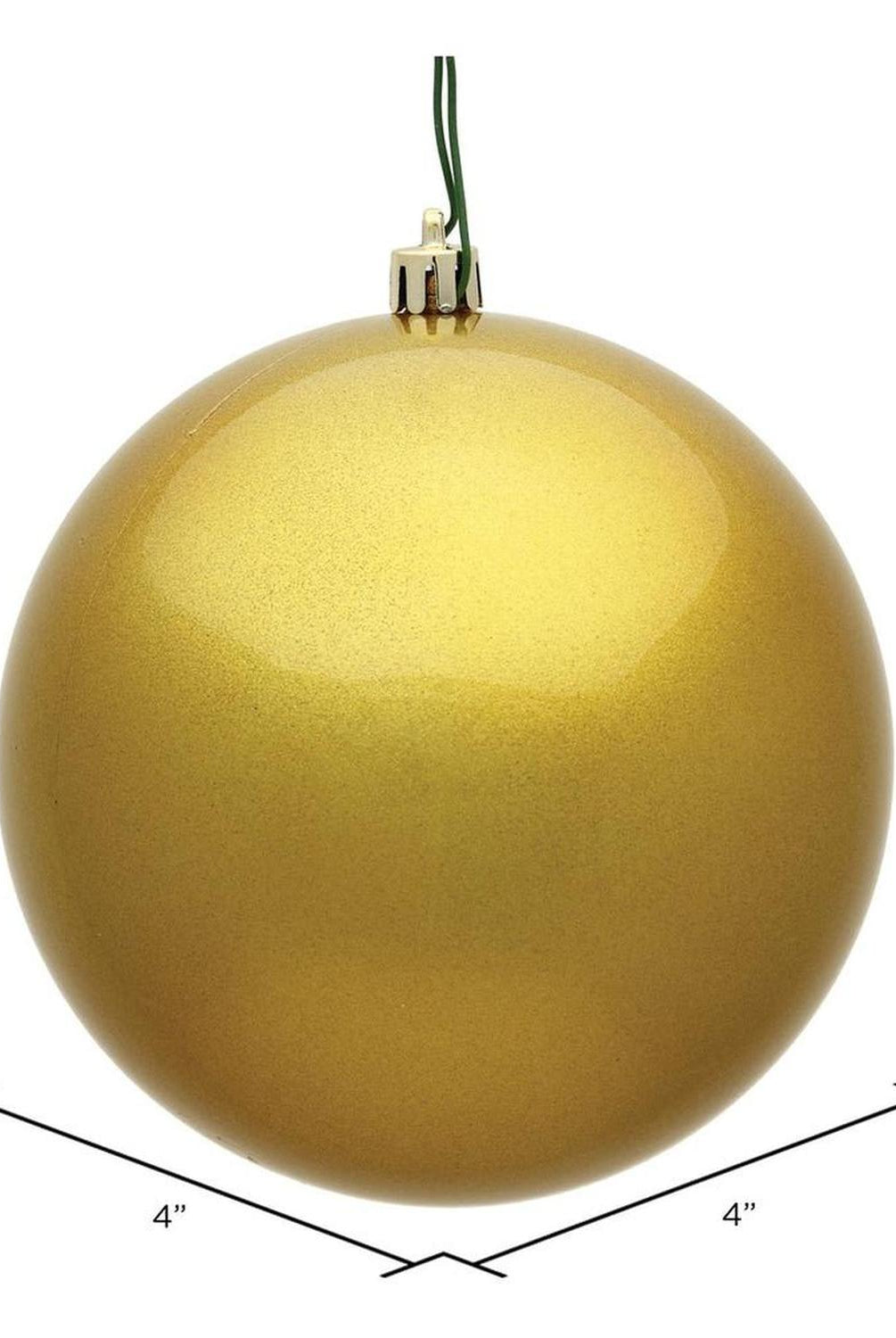 Shop For Gold Candy Ball Christmas Ornaments (6 pack) at Michelle's aDOORable Creations