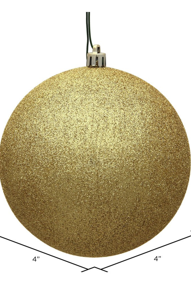 Shop For Gold Glitter Ball Christmas Ornaments (6 pack) at Michelle's aDOORable Creations