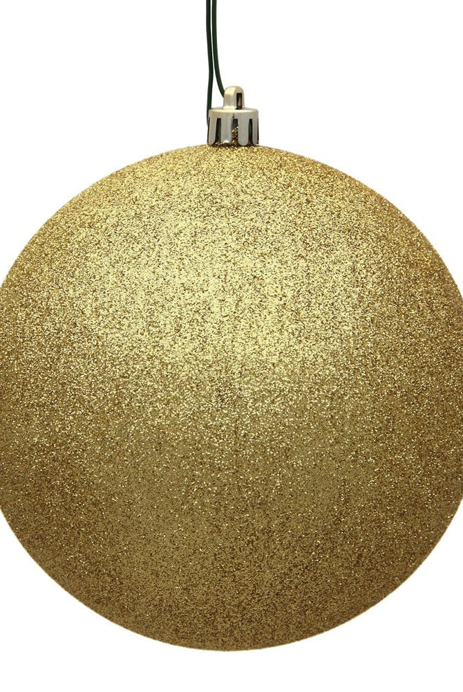 Shop For Gold Glitter Ball Christmas Ornaments (6 pack) at Michelle's aDOORable Creations
