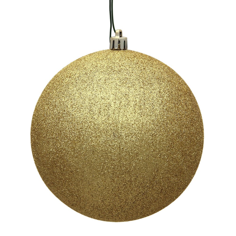 Shop For Gold Glitter Ball Christmas Ornaments (6 pack) at Michelle's aDOORable Creations