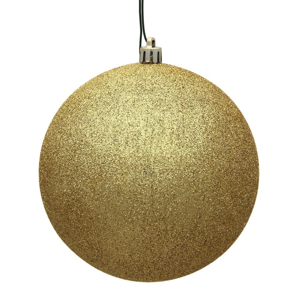 Shop For Gold Glitter Ball Christmas Ornaments (6 pack) at Michelle's aDOORable Creations