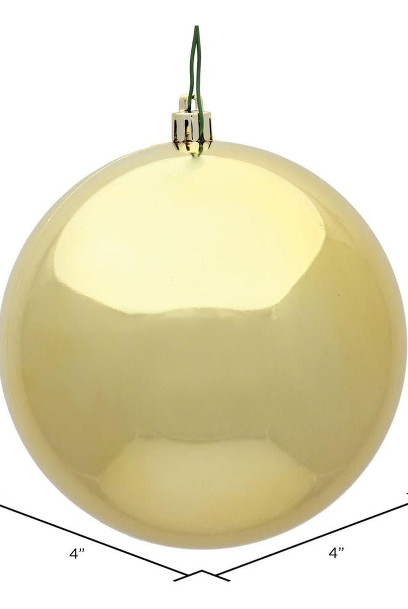 Shop For Gold Shiny Ball Christmas Ornaments (6 pack) at Michelle's aDOORable Creations
