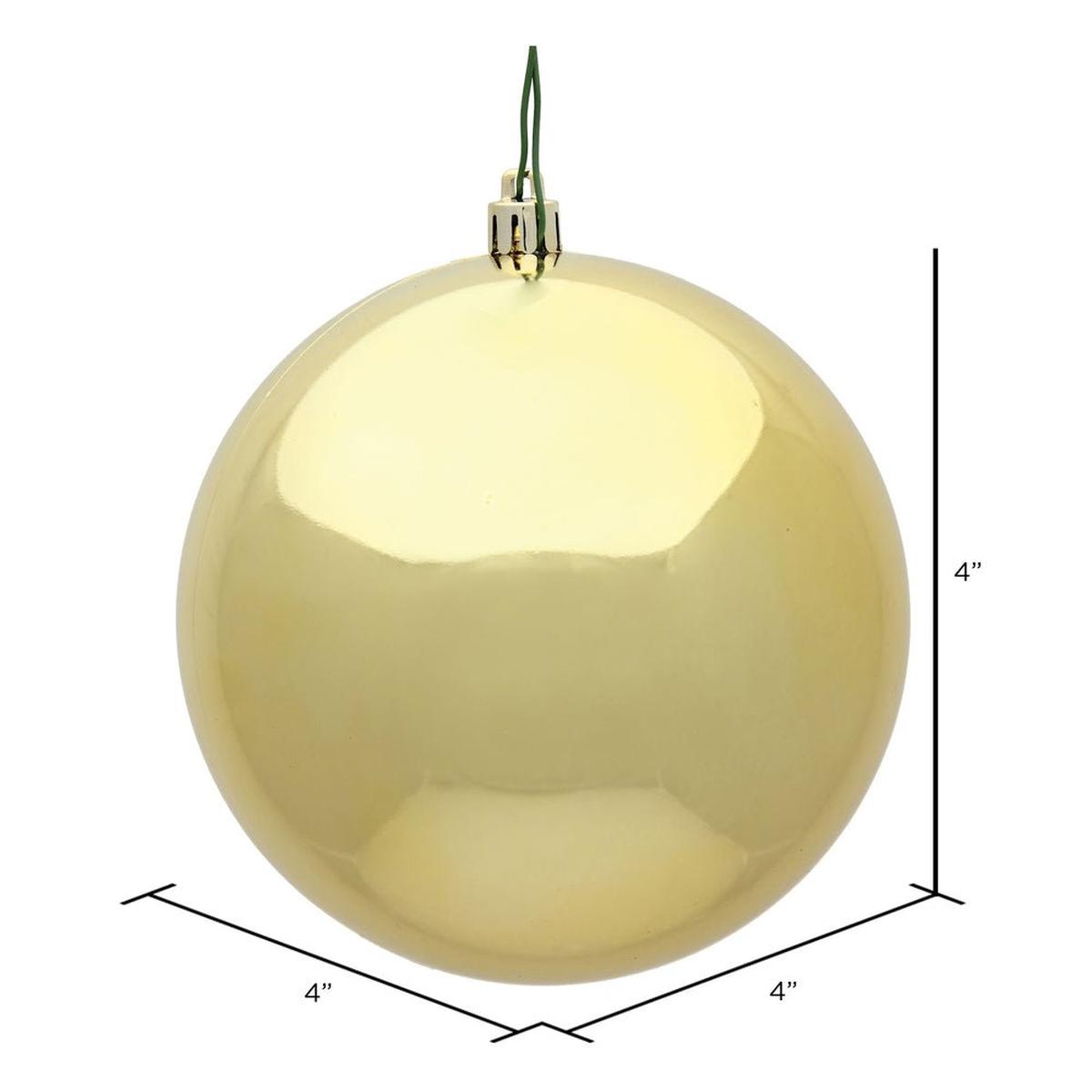 Shop For Gold Shiny Ball Christmas Ornaments (6 pack) at Michelle's aDOORable Creations