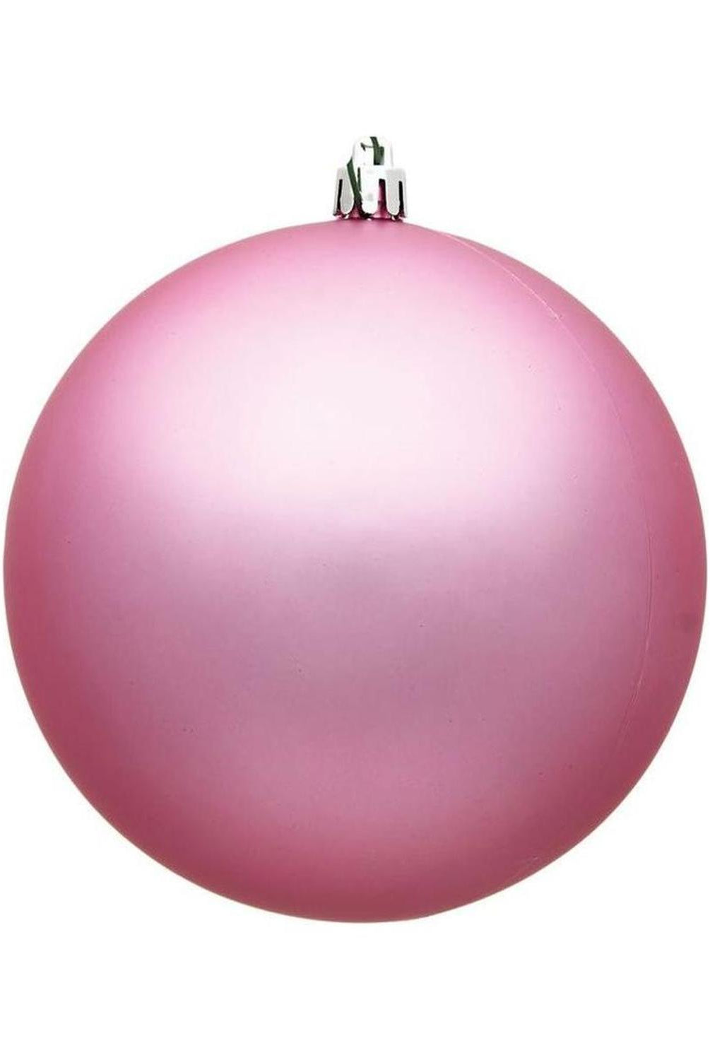 4" Pink Matte Ball Christmas Tree Ornament (6 pack)