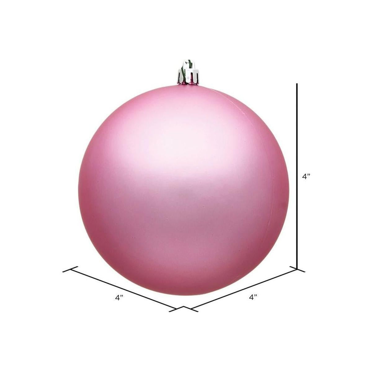 Shop For Vickerman 4" Pink Matte Ball Christmas Tree Ornament (6 pack) at Michelle's aDOORable Creations