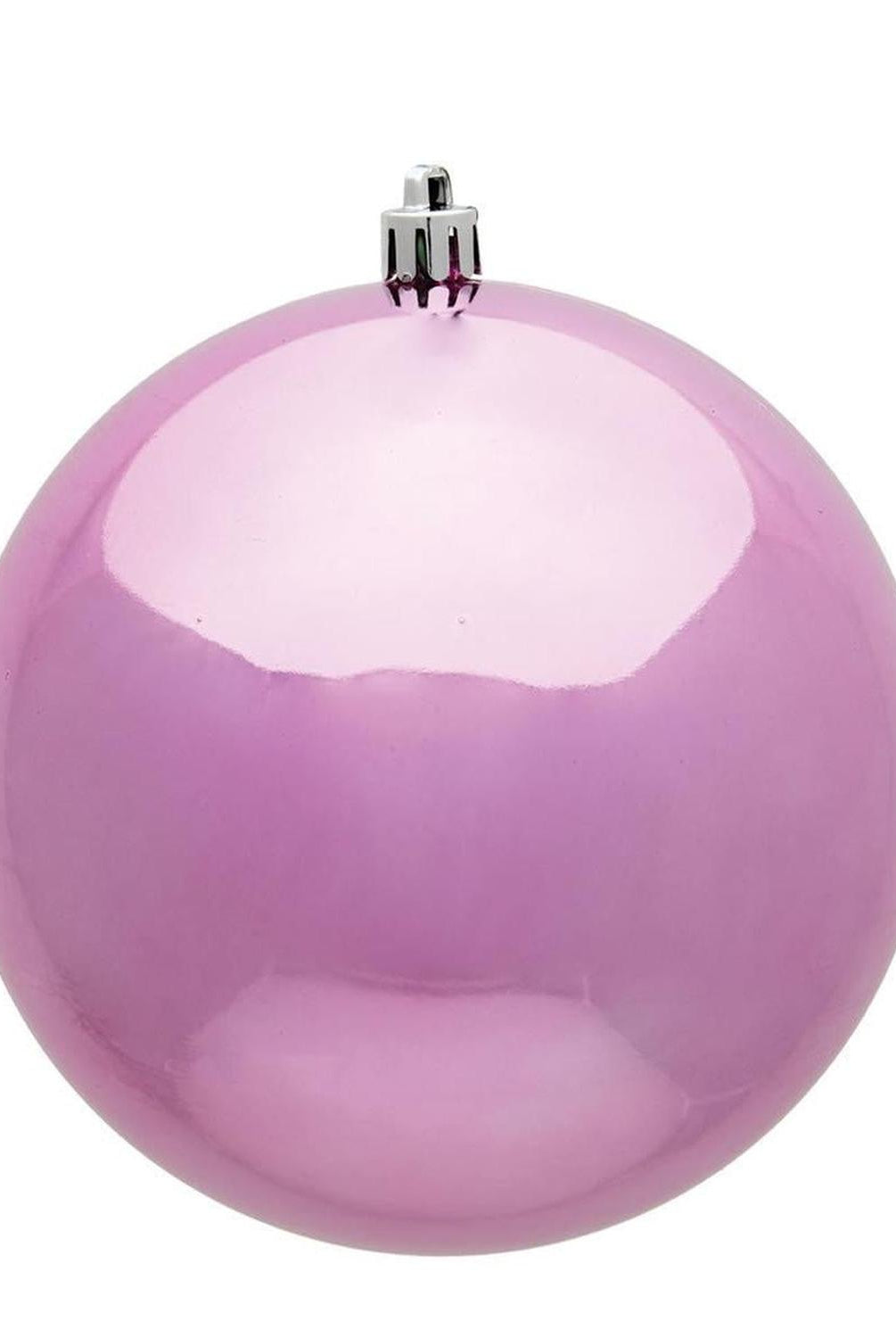 Pink Shiny Ball Christmas Tree Ornaments (6 pack)