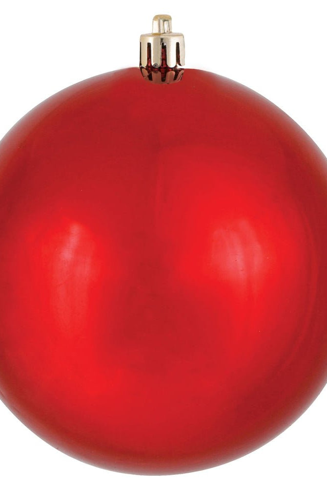 Shop For Red Shiny Ball Christmas Ornament (6 pack) at Michelle's aDOORable Creations