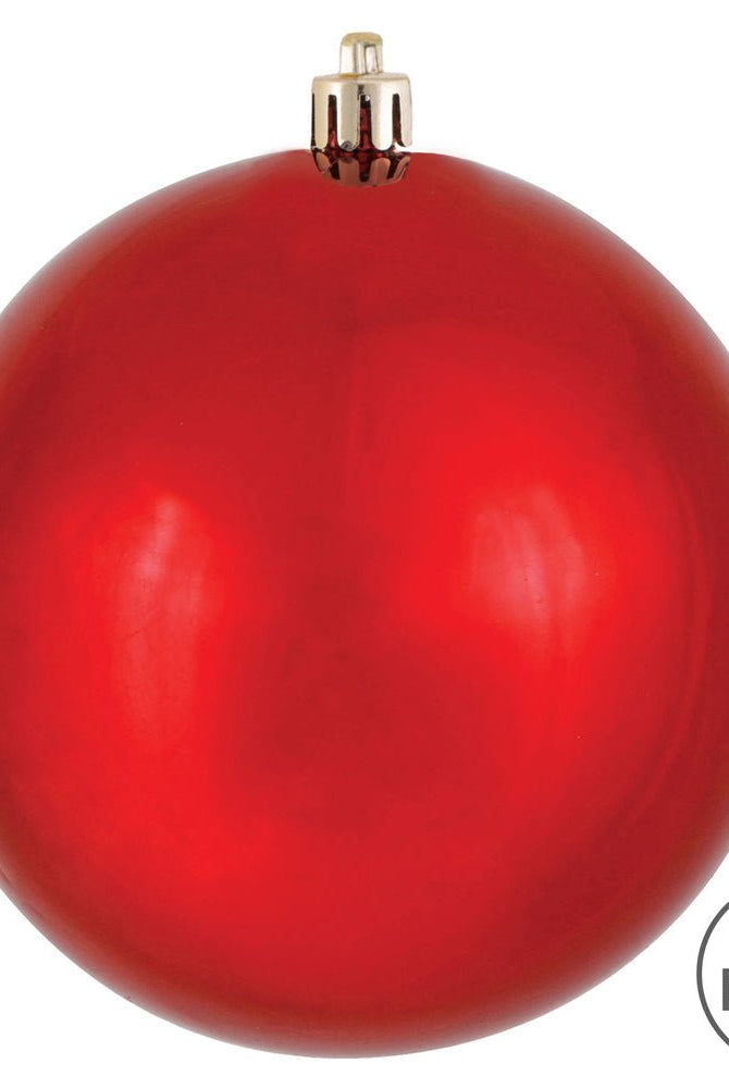 Shop For Red Shiny Ball Christmas Ornament (6 pack) at Michelle's aDOORable Creations