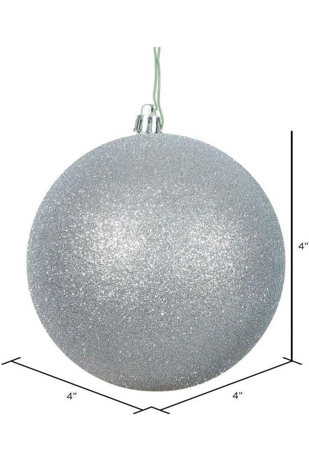 Shop For Silver Glitter Ball Christmas Ornaments (6 pack) at Michelle's aDOORable Creations