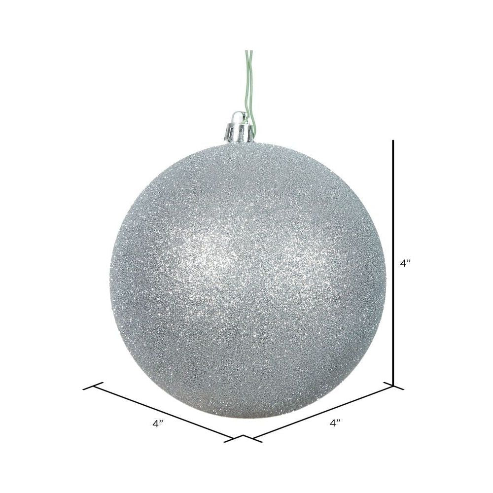 Shop For Silver Glitter Ball Christmas Ornaments (6 pack) at Michelle's aDOORable Creations