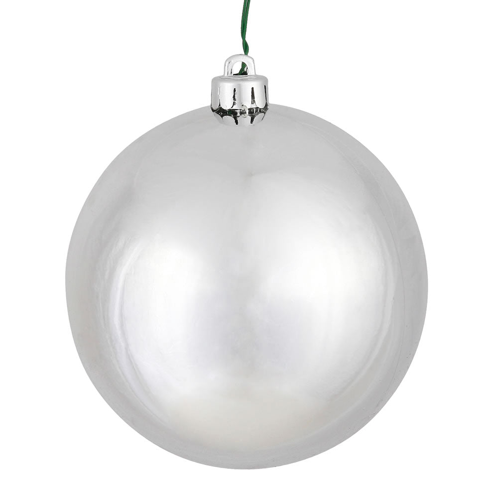 Shop For Silver Shiny Ball Christmas Ornaments (6 pack) at Michelle's aDOORable Creations