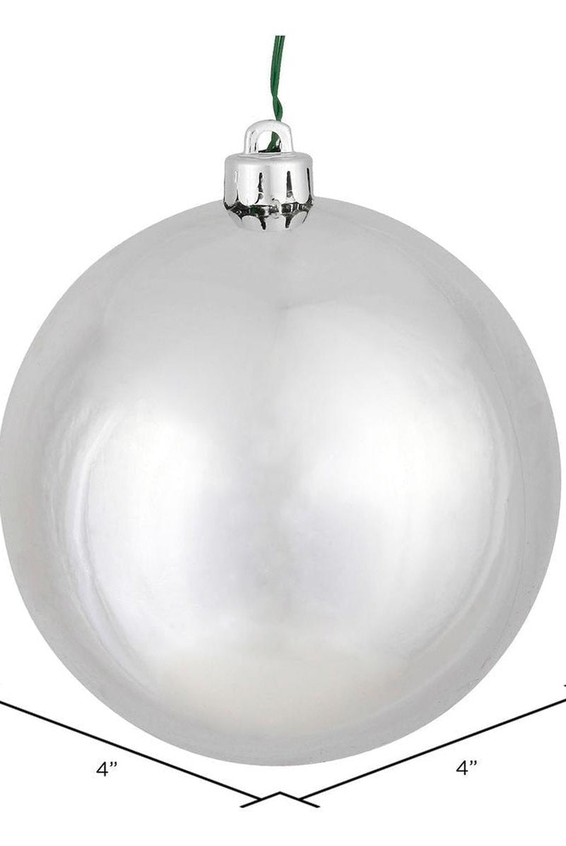 Shop For Silver Shiny Ball Christmas Ornaments (6 pack) at Michelle's aDOORable Creations