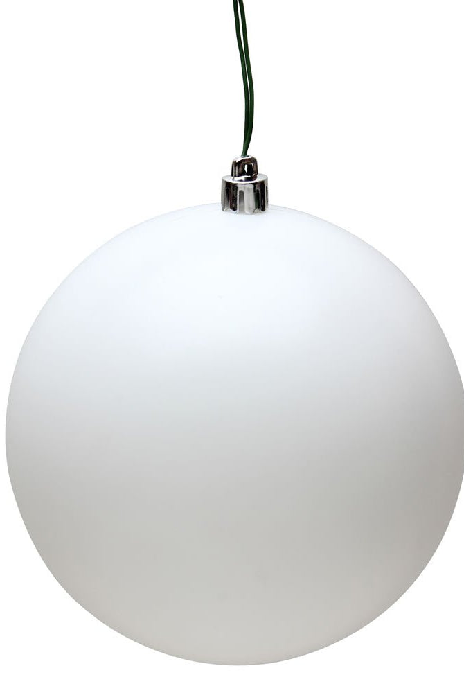 Shop For White Matte Ball Christmas Ornaments (6 pack) at Michelle's aDOORable Creations