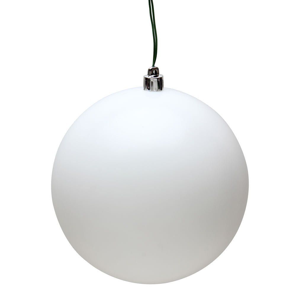 Shop For White Matte Ball Christmas Ornaments (6 pack) at Michelle's aDOORable Creations